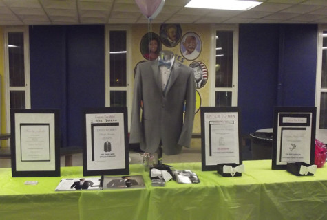 The Ducoff's Tuxedo table at the night of the CHS Prom Fashion Show.