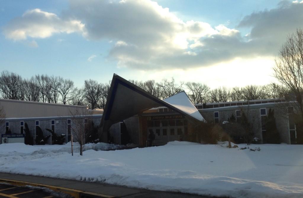After the storm, Colonia High School digs itself out so classes can resume.