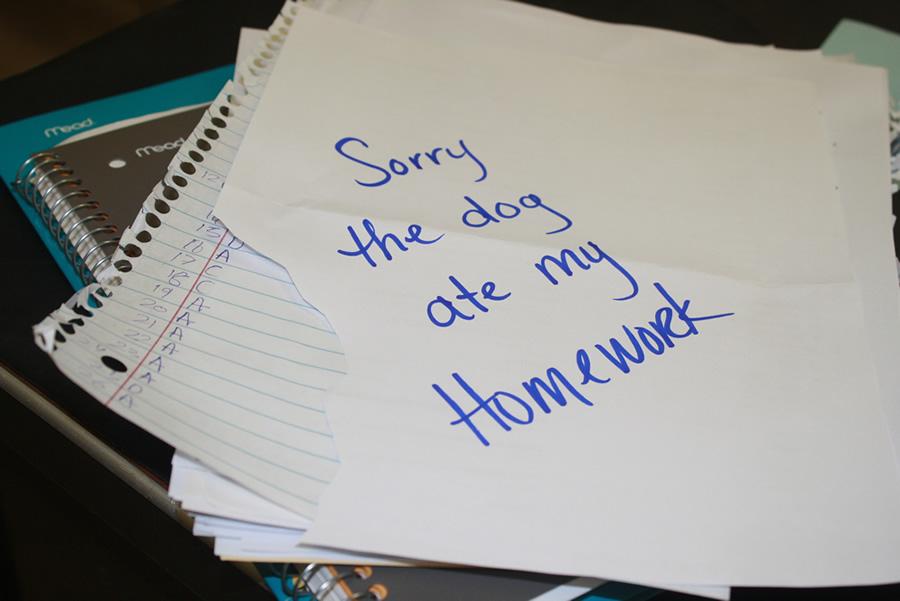 Students are getting more creative with their excuses for not doing their homework