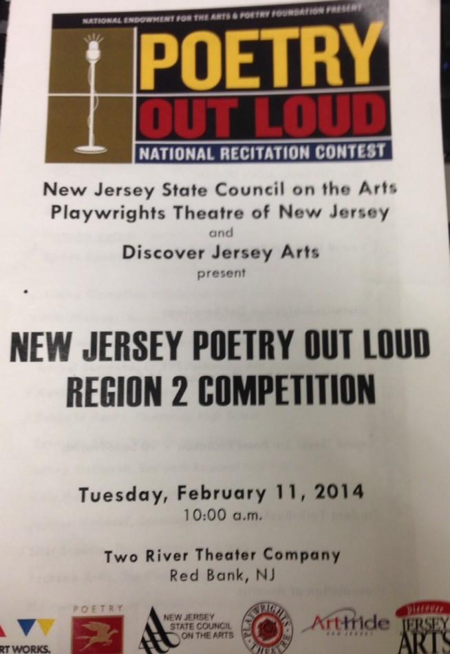 After being postponed due to snow, the Regional Poetry Out Loud Competition in New Jersey was held on February 11th. Senior, Lynnette Murray represented Colonis High. 