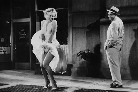 60 years ago today, September 15th, 1954, Marilyn Monroe filmed the iconic skirt blowing scene in The Seven Year Itch. 