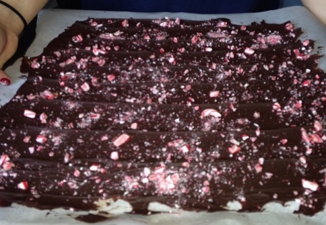 Delicious peppermint bark for ones in the Christmas spirit