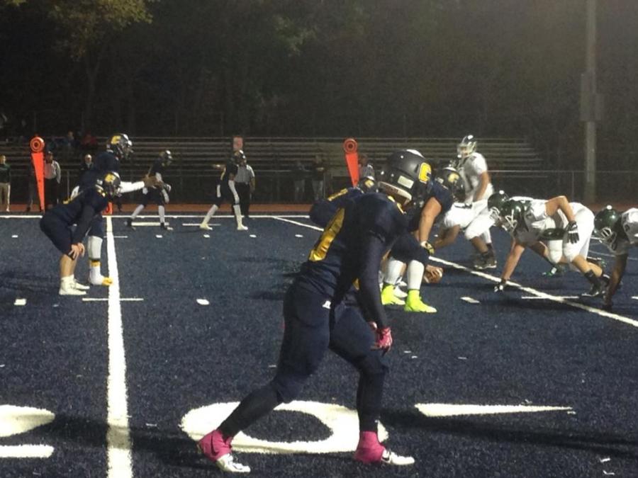 On the new blue turf, Colonia secures another victory against St. Joes of Metuchen.