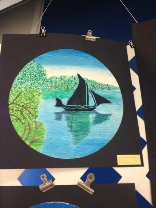 2014  Art show located in the lobby during the Winter Concert.