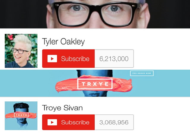 Best friends, Troye Sivan and Tyler Oakley find a huge difference in their subscription count.