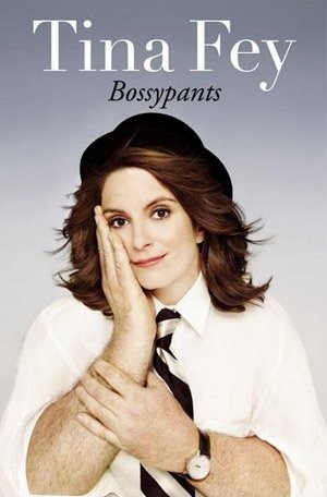 Fey appears somewhat manly on her book cover.  