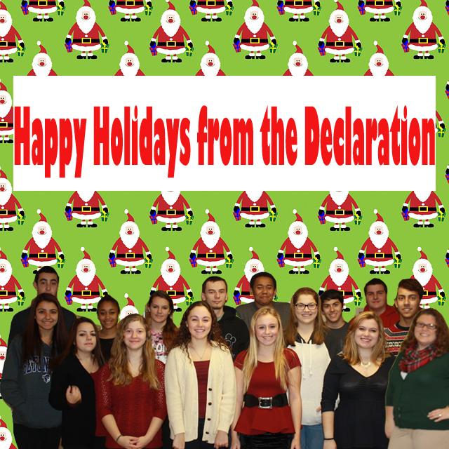 Staff of the Declaration in a happy mood.