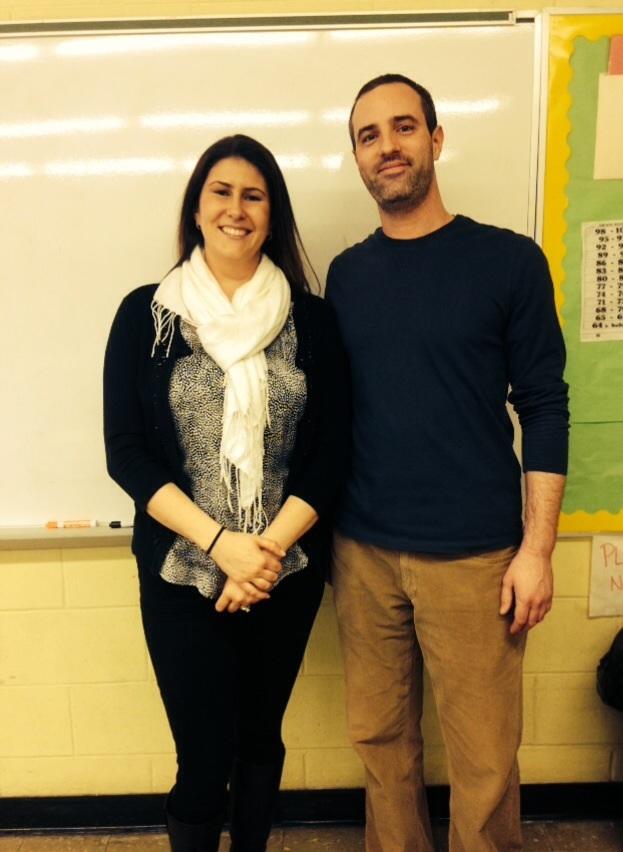 Ms.ONeill and Mr.Kurowsky after a great day of teaching.
