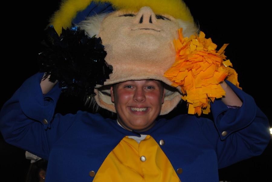 Mascot, Anthony Piccininni, smiles for the camera