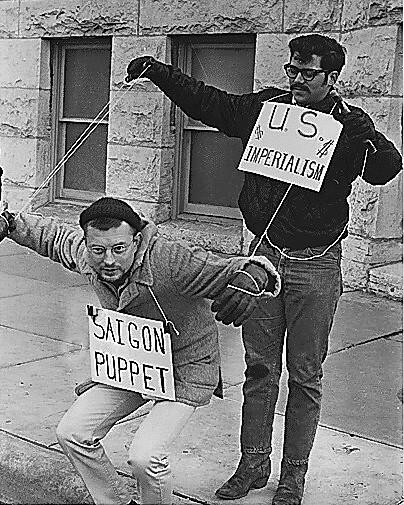 Vietnam War protesters. 1967. Wichita, Kans, 1967