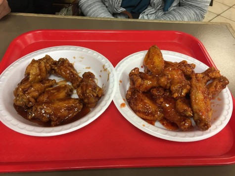 Meaty Chicken Wings From Cluck-U (Left-Teriyaki Right-Sweet Chili)