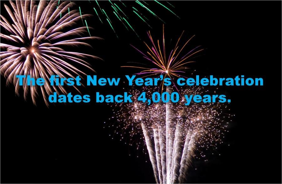 The first New Year’s celebration dates back 4,000 years.