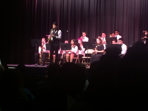 Colonia High School's Winter Concert; Jazz band performing 