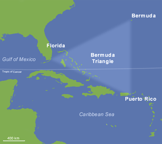 On average, 4 aircraft and 20 yachts go missing every year in the Bermuda Triangle.