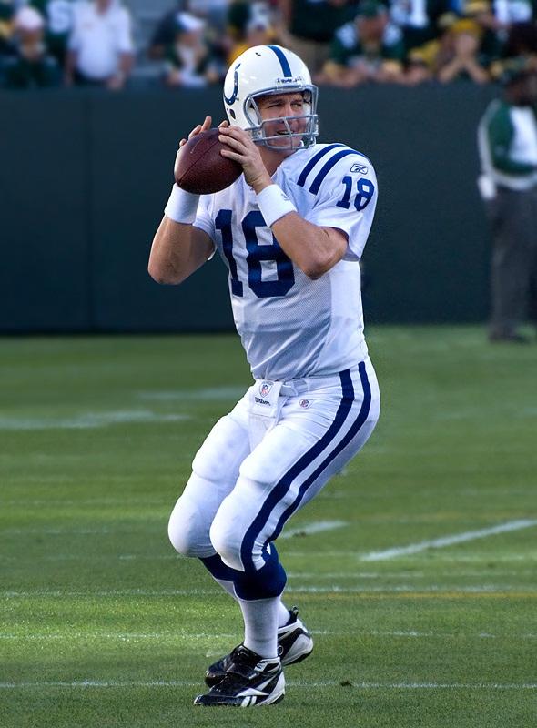 Peyton Manning with the Indianapolis Colts.