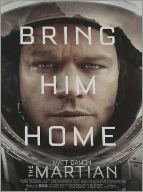 The Martian arrived in theaters on October 2, 2015