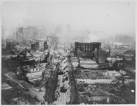 San Francisco after the disastrous 8.0 earthquake.