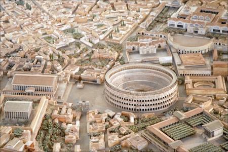A model of Rome during the time of Constantine.