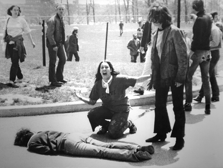 After math of the Kent State University shooting.