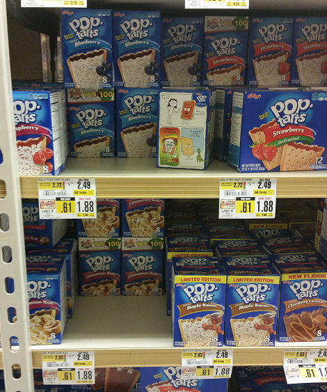 Original flavors of pop tarts on shelves in ShopRite.