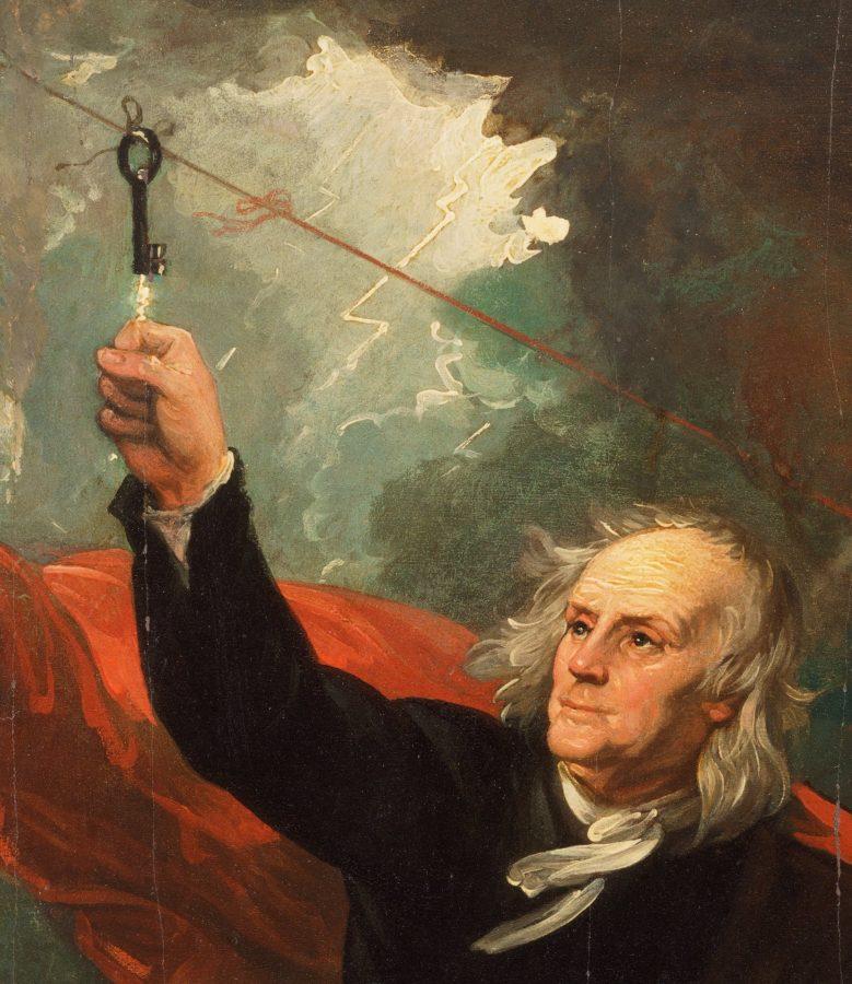 Ben Franklin with Kite