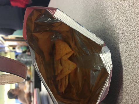 Opening the bag and finding four chips