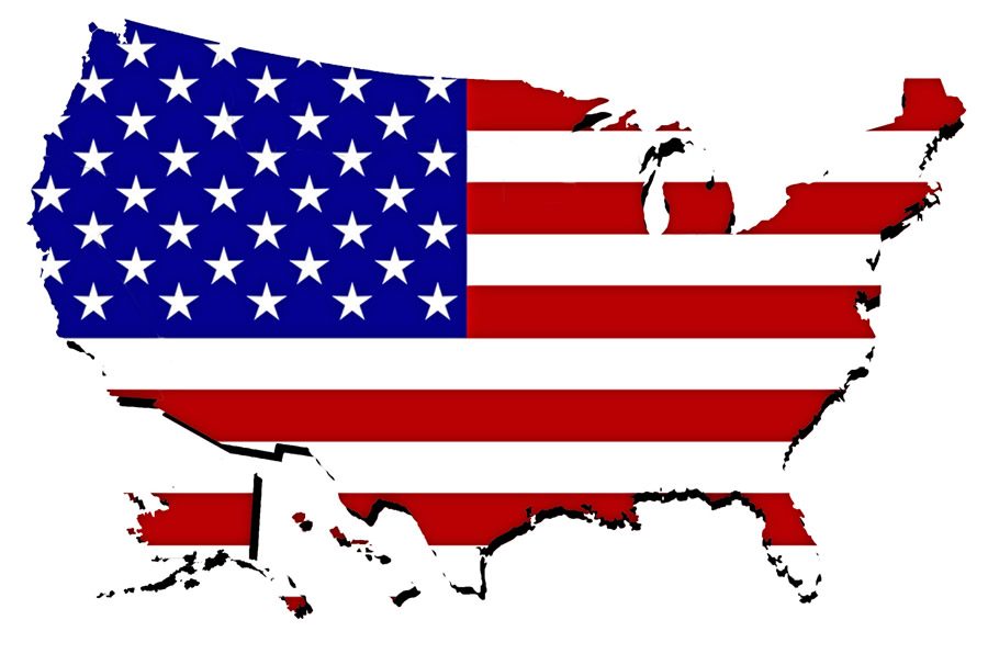 Photo Via http://www.publicdomainpictures.net/view-image.php?image=39078&picture=united-states-map-with-flag Under the creative Commons License