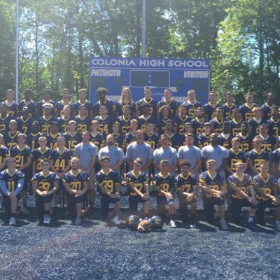 After a hard practice, the 2016 Colonia football team poses for a team picture.
