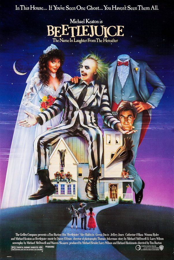 The smashing 1988 hit, Beetlejuice, is another success for Tim Burton.