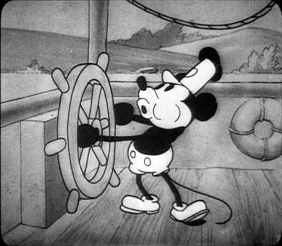 Steamboat Willie was the first cartoon with Mickey Mouse.
