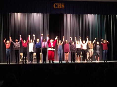 Cast of the Colonia High 2016 fall directors showcase takes their final bow at Saturday nights show.