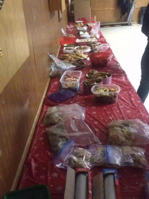 Photo of the cookies for the soldiers at Cookies and Cans