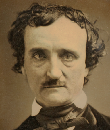 Poe was born in Boston and died in October of 1849 in Baltimore. 