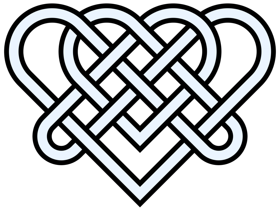 A True Love Knot, or Endless Knot of Love, was a very popular Valentine in England and the U.S. in the seventeenth century. As their name implies, these Valentines were drawn as a knot and could be read from any line and still make sense