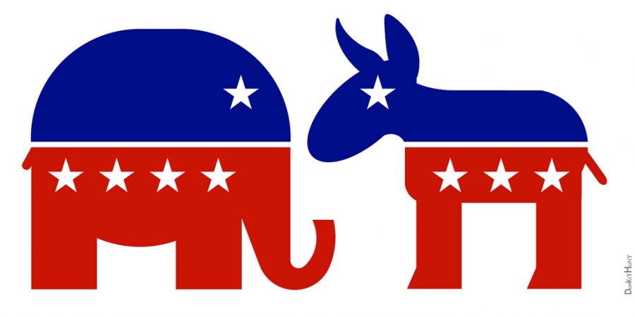 A picture of both the Republican and Democratic symbols. This symbolizes how much America has been through just in the year of 2016.