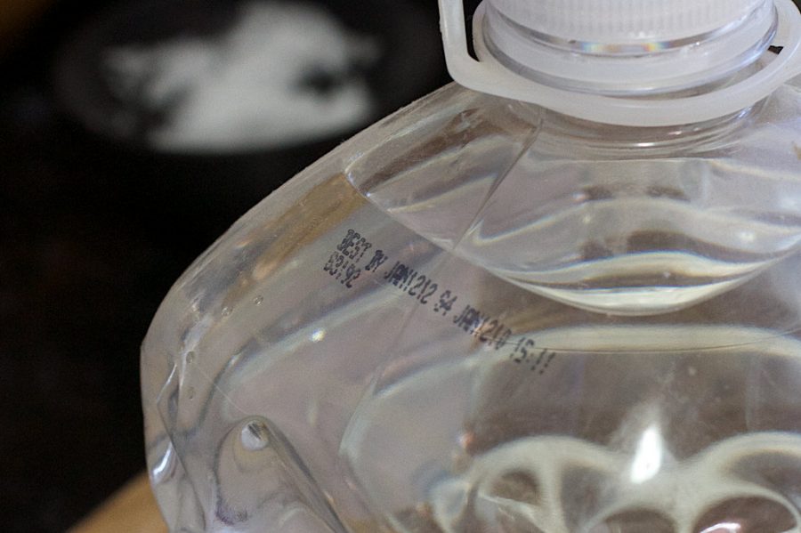 The expiration date on water bottles is for the bottle, not the water.