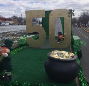 Despite the cold temperature, the 50th Annual Woodbridge St. Patricks Day Parade floated down Main Street.