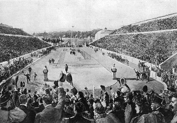 First modern Olympic games open in Athens, Greece