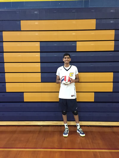 Sahil Sangu with the game ball after a big win over JFK. 