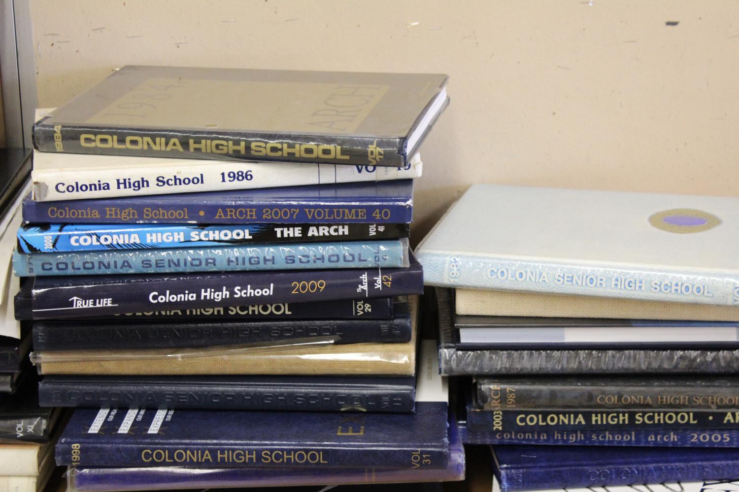 The previous Colonia High School yearbooks