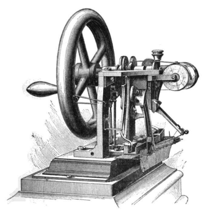 Working to produce garments of all fashions this Preliminary drawing of the original sewing machine is ready to change the world. 