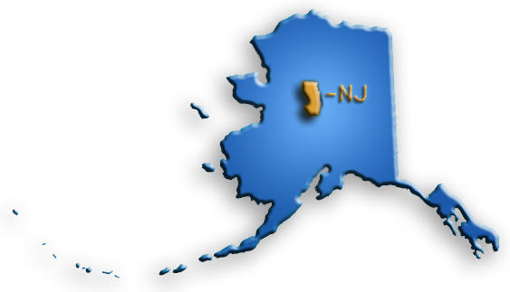 New Jersey could fit into the state of Alaska 15 times.