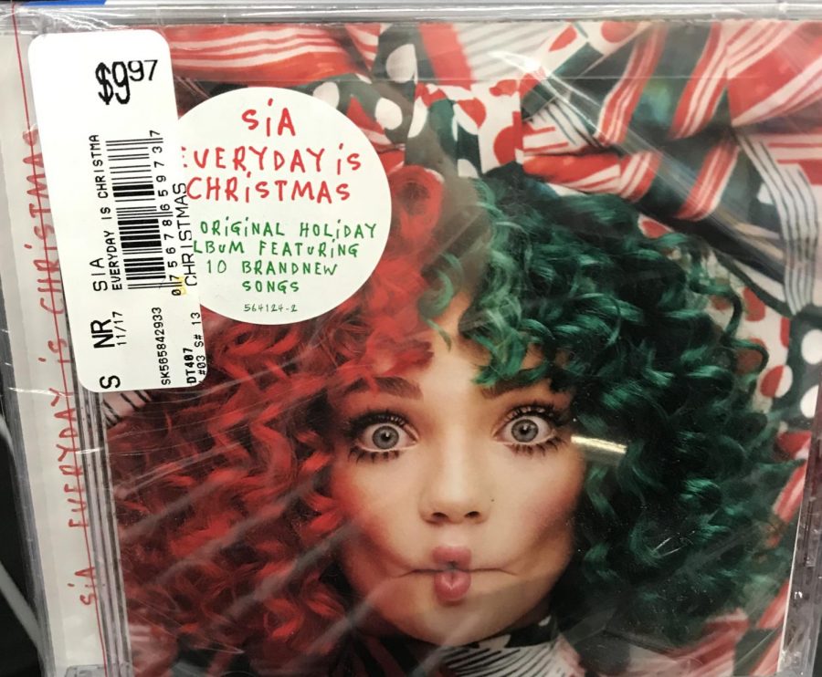 Waiting to be purchased at Walmart, Sias Christmas Album would make a great stocking stuffer.