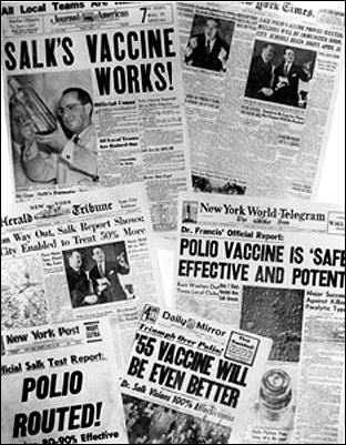 After creating a successful vaccine, Jonas Salks name was no shortage of the headlines. 
