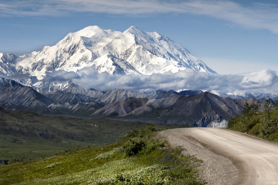 Standing at a whooping 20,320 feet. Mount McKinely or Denali as it is commonly known is the tallest mountain in North America. 