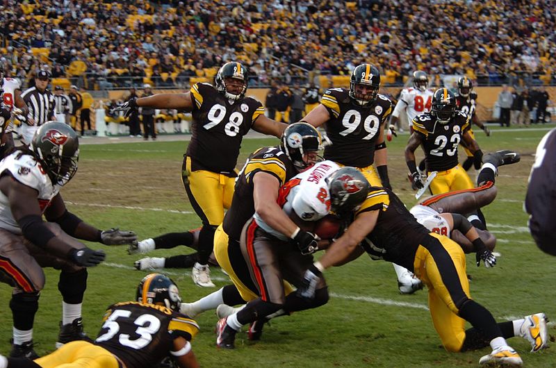 Seen here is a former game between the Steelers and Buccaneers which shows the two teams have a history.