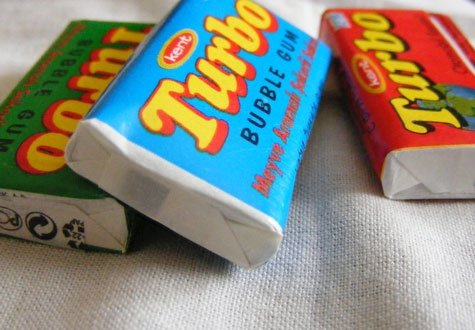 Turbo chewing gum was pretty popular for a while.