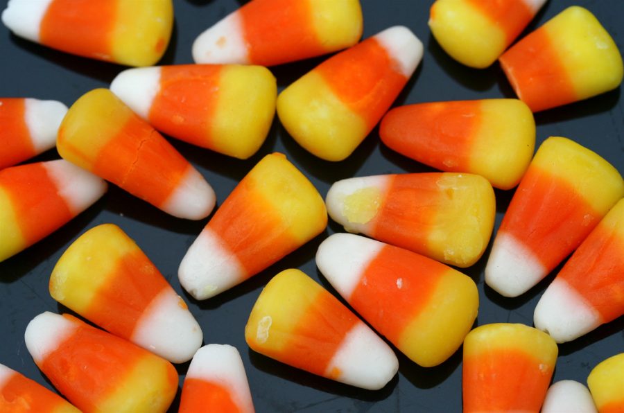 Candy corn is a popular candy around Halloween time.