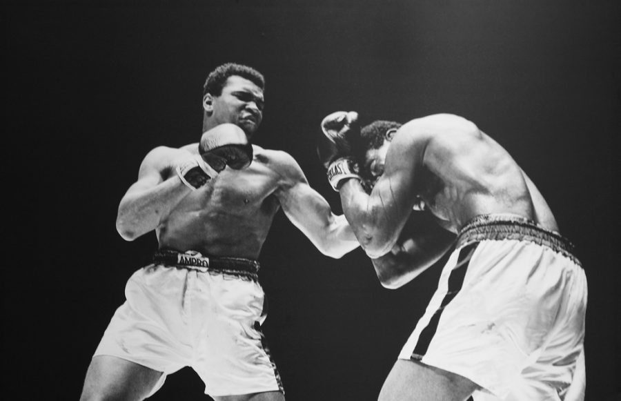 Seen here is Muhammad Ali (left) fighting against Ernie Terrell (right) and getting one of his 56 career wins.