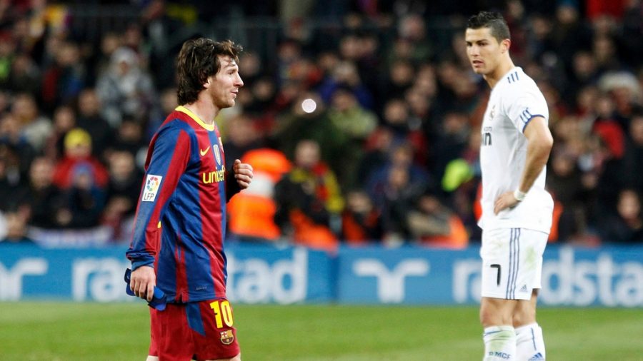 Seen here is Lionel Messi (left) and Cristiano Ronaldo (right) who are widely considered the two best players in the world, and two of the best players of all time.
